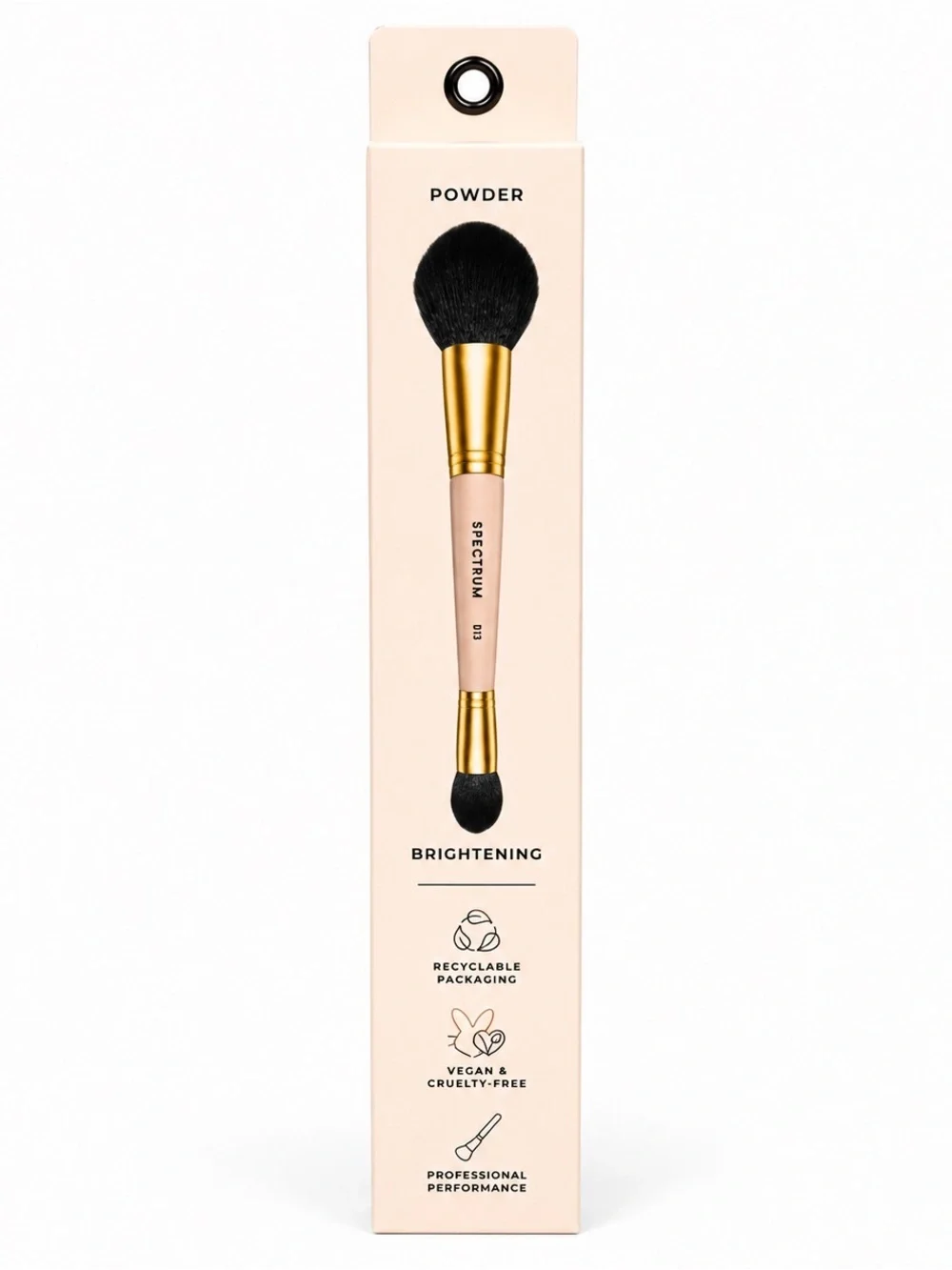 Spectrum Collections D13 Powder Duo Makeup Brush NWT Soft Vegan Face Brush